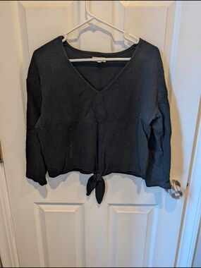 Madewell Black Crewneck Knit Top